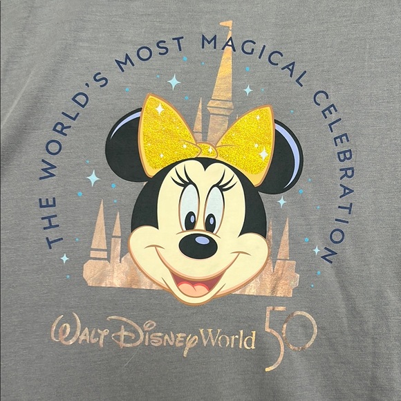 Disney World 50th Anniversary Minnie Soccer T-shirt - Picture 5 of 6